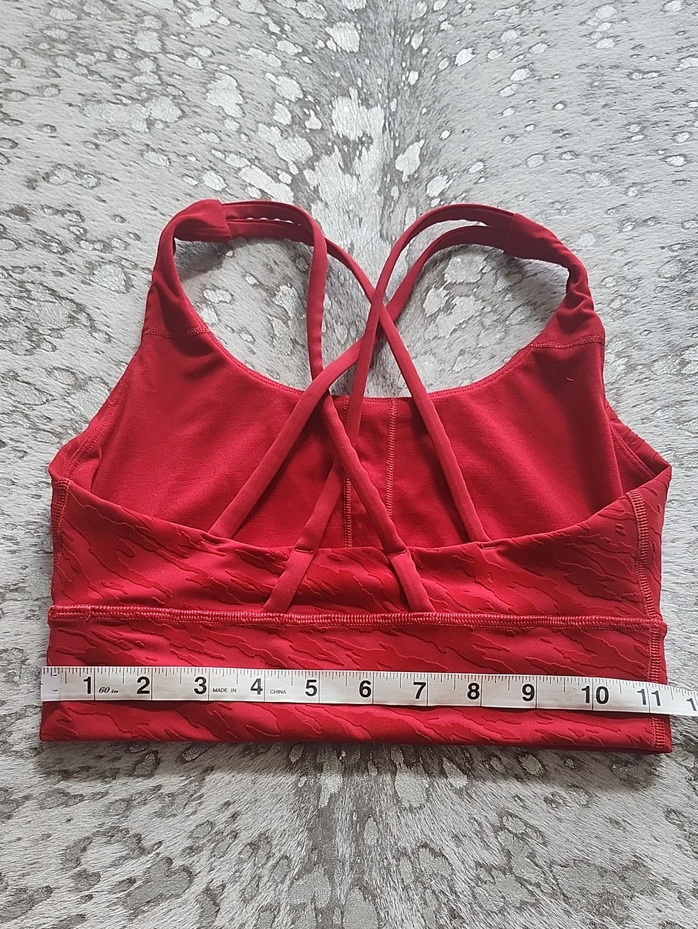 Lululemon Lunar New Year Energy Longline Bra Dark Red Sz4